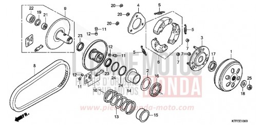 COTE MENE SH125C de 2012